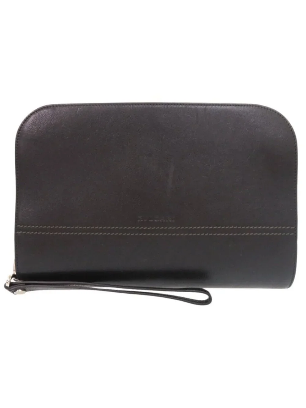 Bvlgari Logo Leather Black Clutch